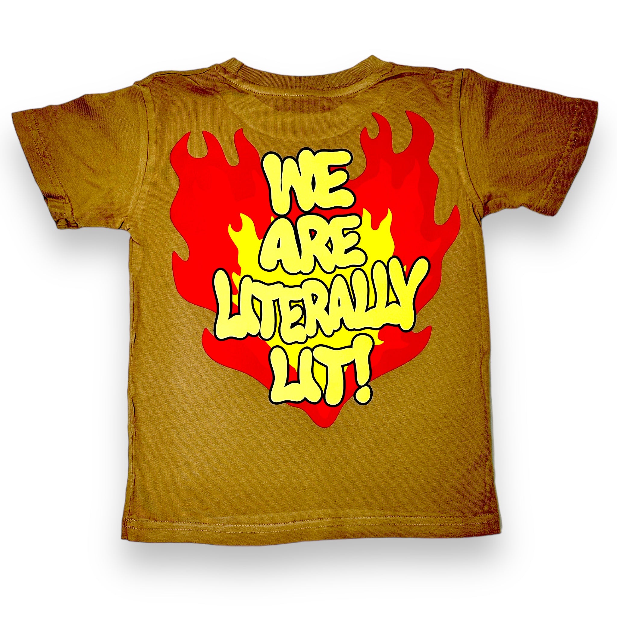 Literally LIT T-shirt (Peanut Butter)