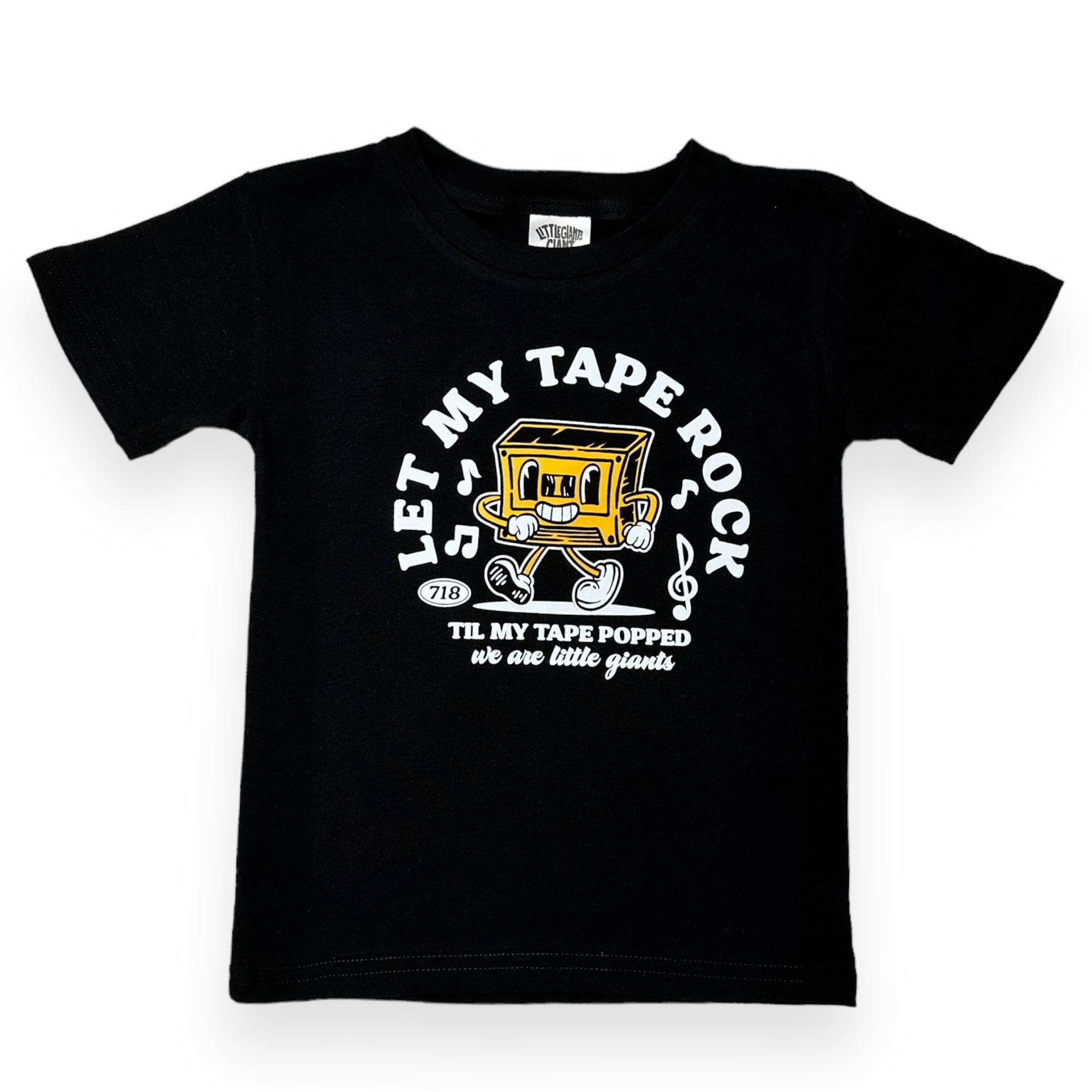 Tape Popped T-shirt (Black)