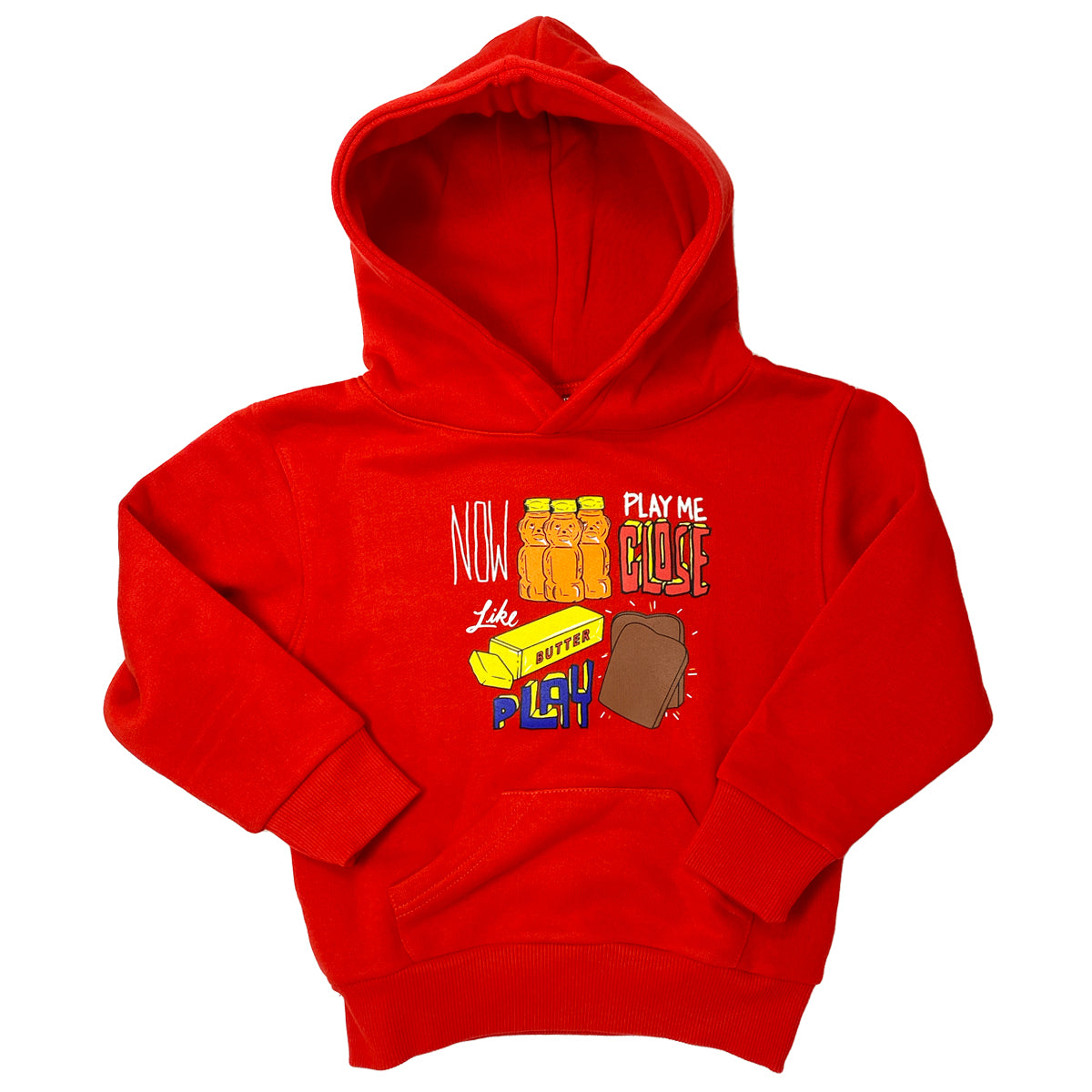 Butter Play Toast Hoodie (Red)