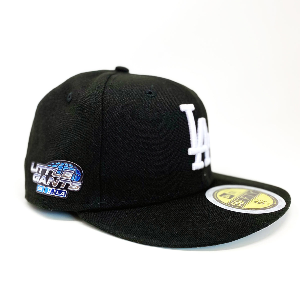 Dodgers Custom Black Fitted w/Gradient Side Emblem