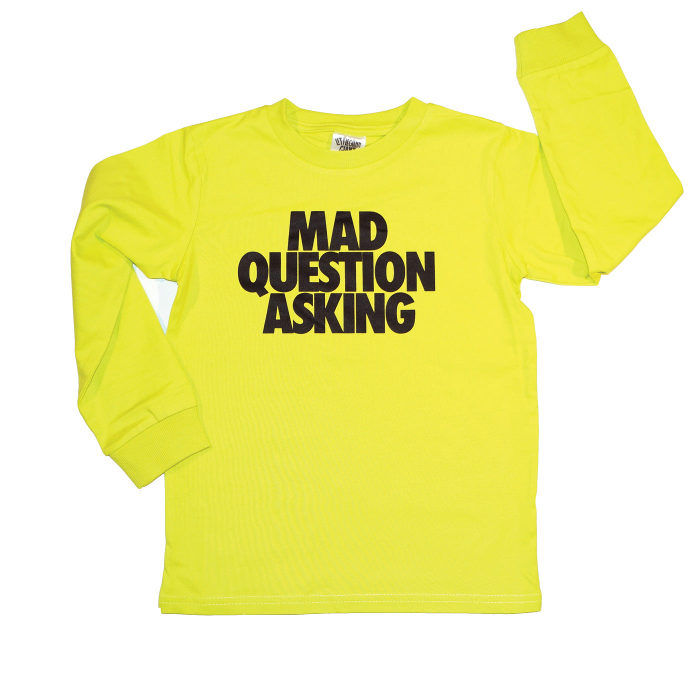 Mad Question Asking Long T-Shirt (Volt)