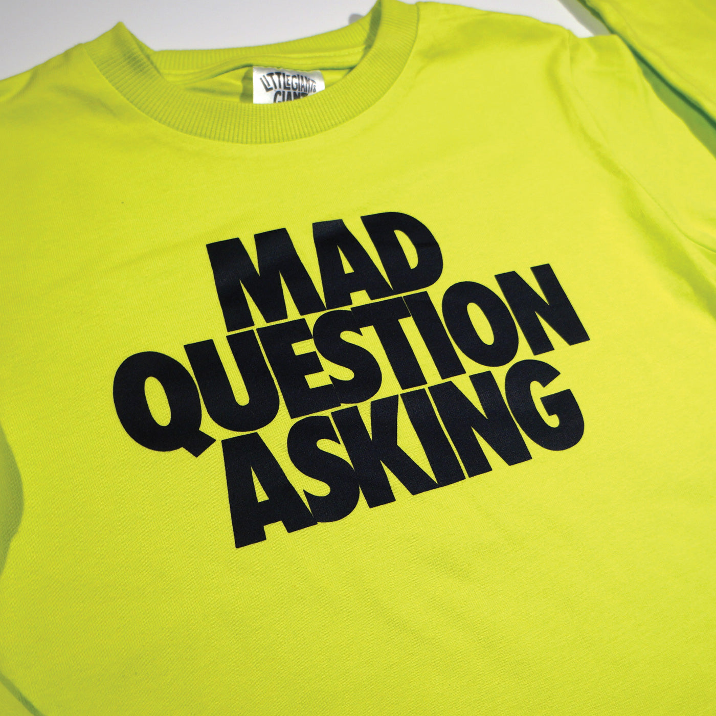 Mad Question Asking Long T-Shirt (Volt)