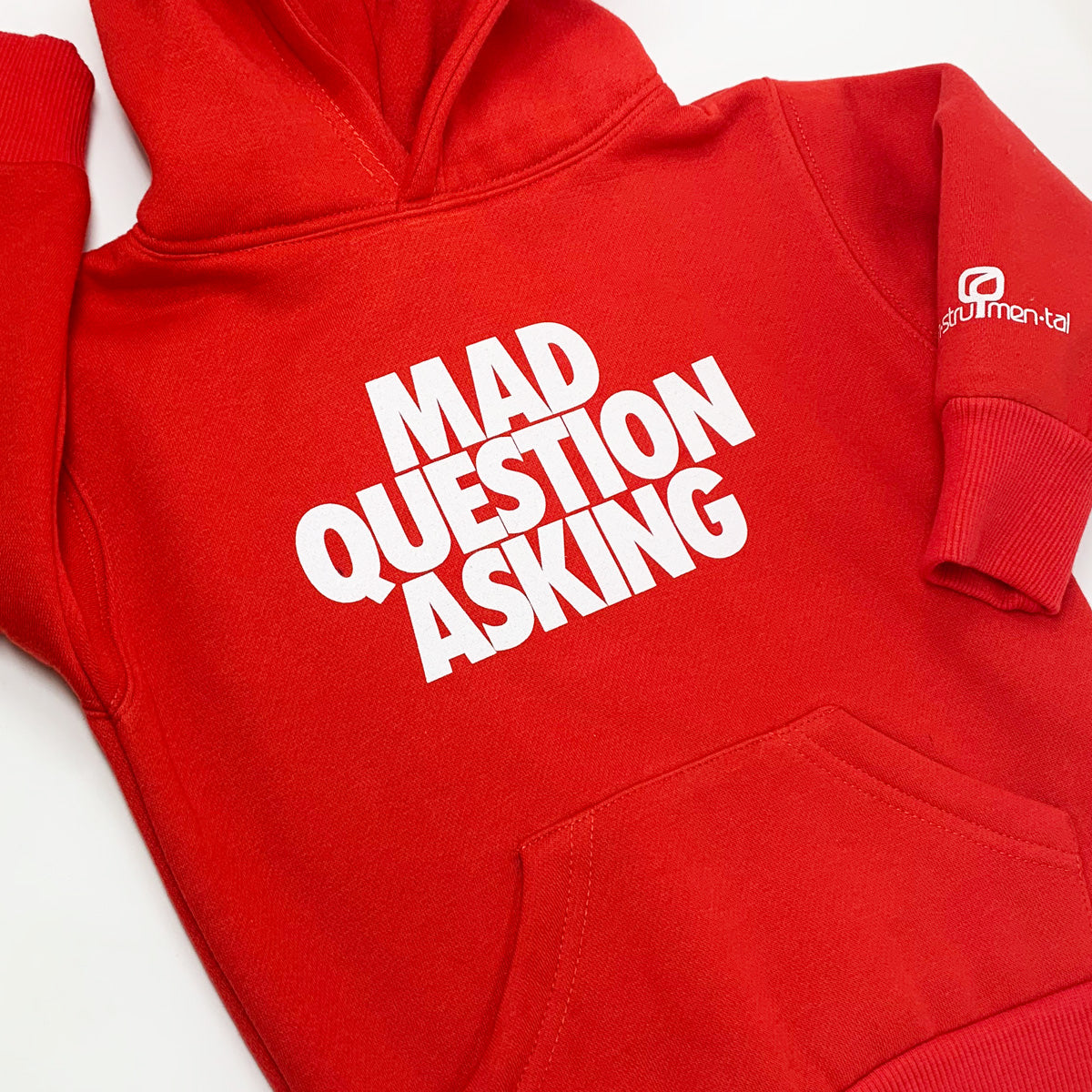 Mad Question Asking Hoodie (Red)