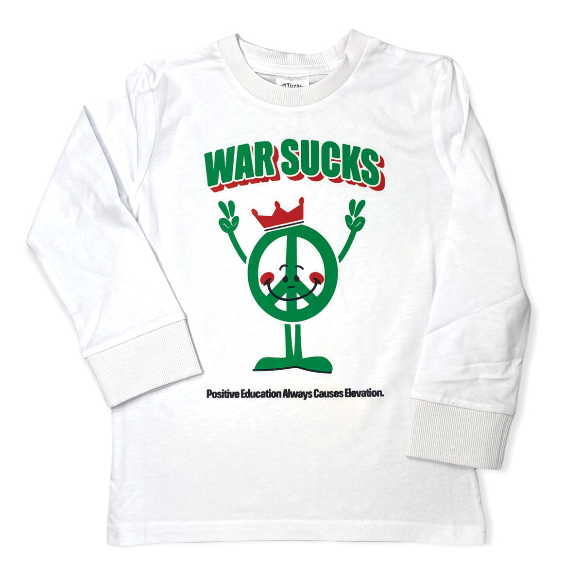 War Sucks Long T-Shirt (White)