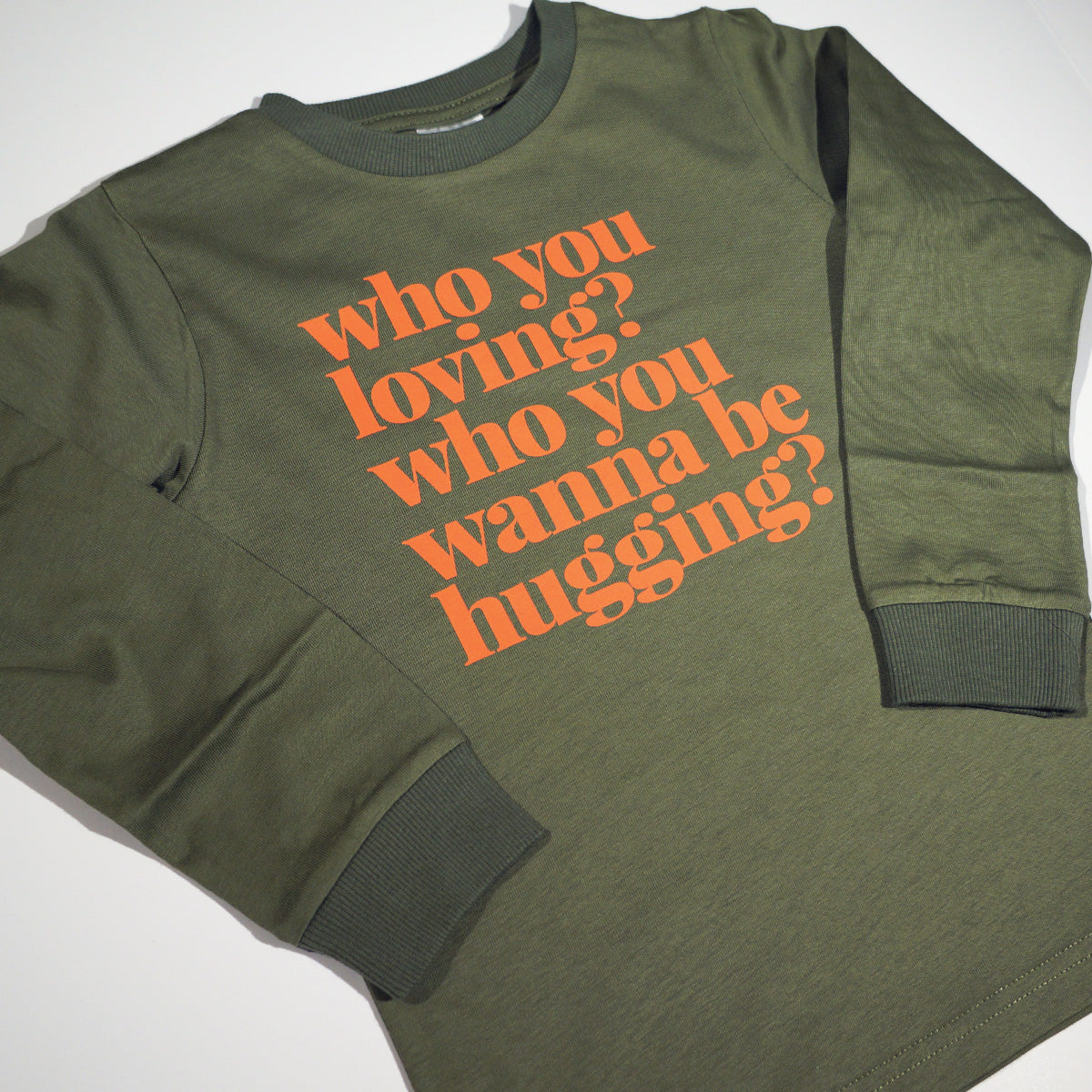 Who You Loving Long T-Shirt (Olive)
