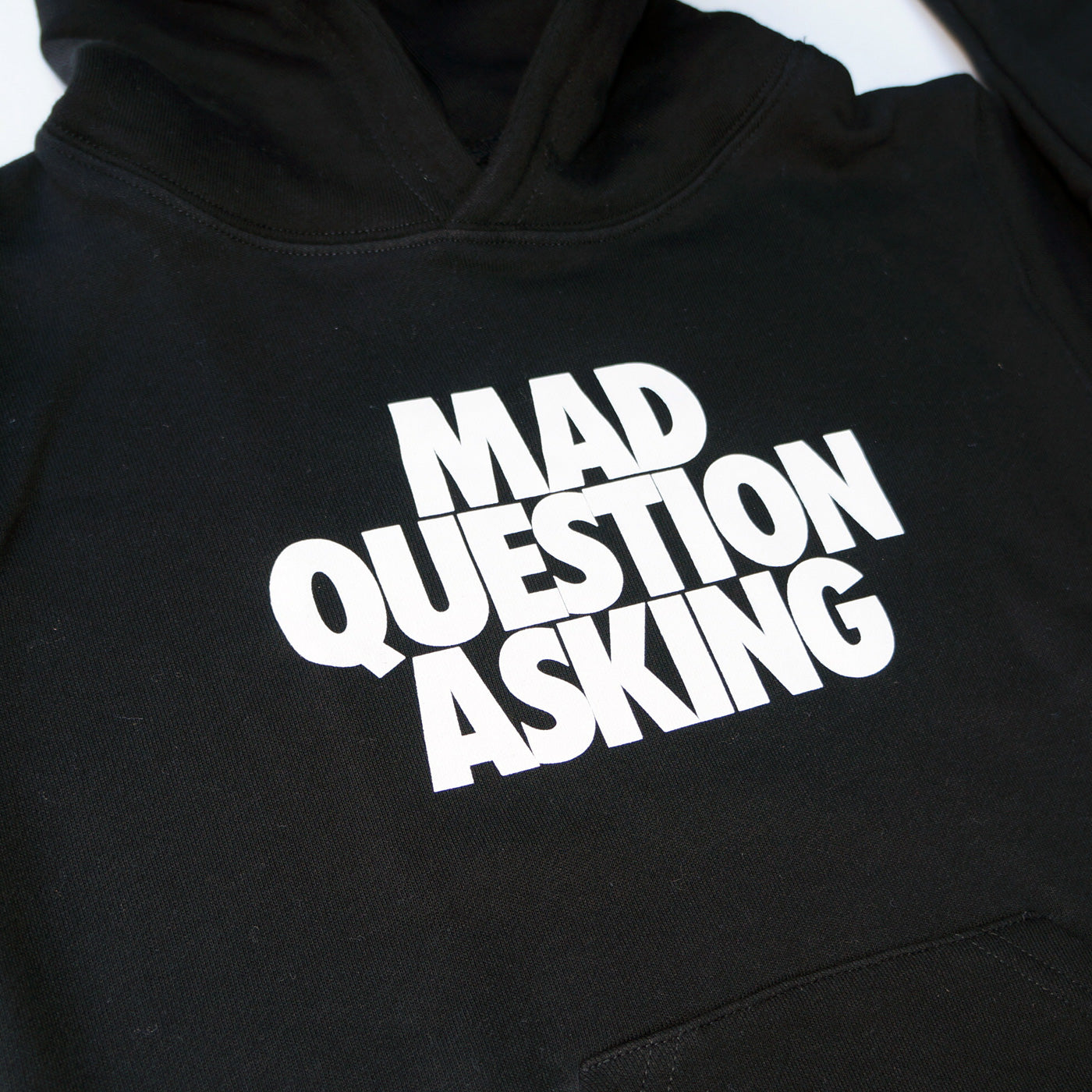 Mad Question Asking Hoodie (Black)