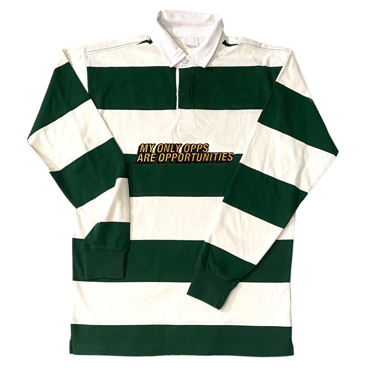 Opps Rugby (Kale-Cream) Adult Long Sleeve