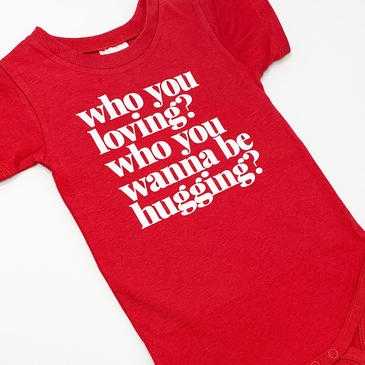 Who You Loving Onesie (Red)