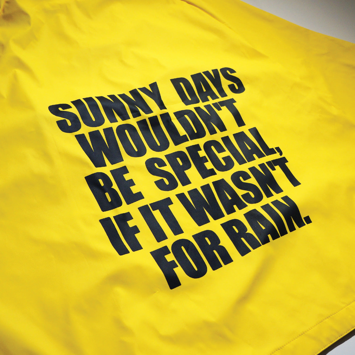 Sunny Days Rain Poncho (Canary)